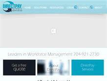 Tablet Screenshot of directpaypayroll.com
